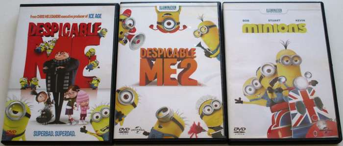 DESPICABLE ME 1 + 2 + MINIONS DVD [BBOX 10]