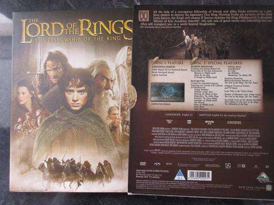 THE LORD OF THE RINGS Fellowship of the Ring Widescreen Version 2xDVD [DVD BBOX 3] Region 2 EX