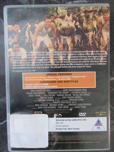 REMEMBER THE TITANS DVD Samuel L Jackson [DVD BBOX 2]