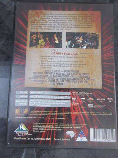 MOULIN ROUGE DVD  [BBOX 6] Region 2