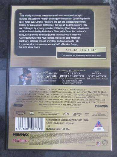 THERE WILL BE BLOOD DVD  [BBOX 6] Region 2