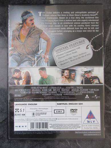 BORN ON THE 4TH OF JULY Special Edition DVD Tom Cruise [DVD BBOX 3] Region 2