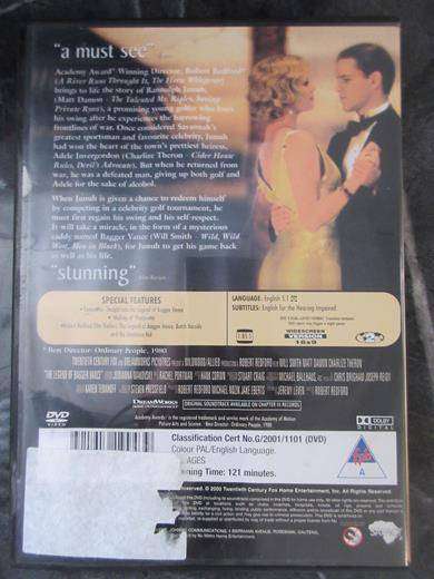THE LEGEND OF BAGGER VANCE DVD Will Smith Matt Damon  [DVD BBOX 3] Region 2