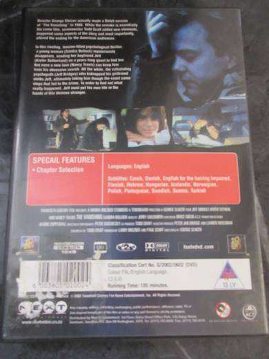 THE VANISHING DVD Jeff Bridges Kiefer Sutherland [DVD BBOX 3] Region 2