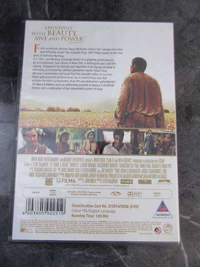 12 YEARS A SLAVE DVD Brad Pitt [DVD BBOX 3] Region 2