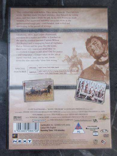 HANG 'EM HIGH DVD Clint Eastwood [DVD BBOX 3] Region 2