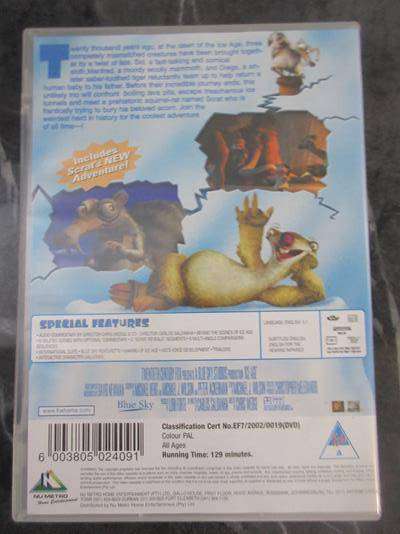 ICE AGE DVD [BBOX 8] Region 2