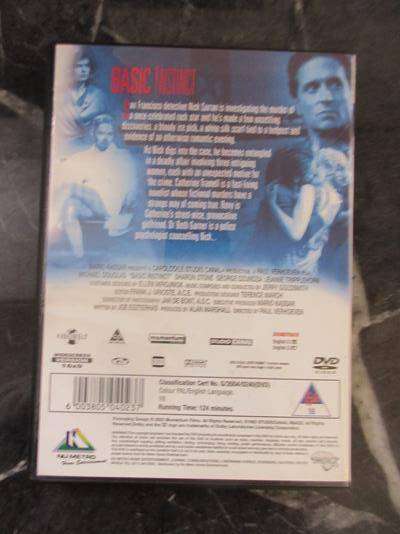 BASIC INSTINCT DVD Michael Douglas Sharon Stone [DVD BBOX 5] Region 2
