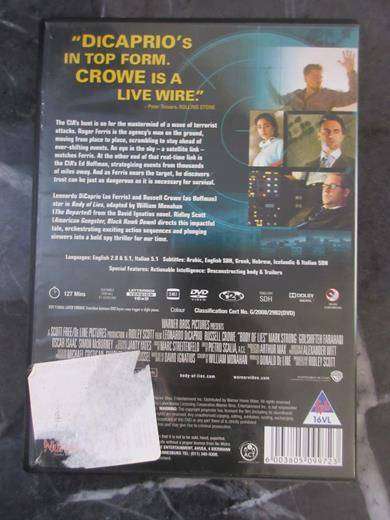 BODY OF LIES DVD Dicaprio Crowe [DVD BBOX 5] Region 2