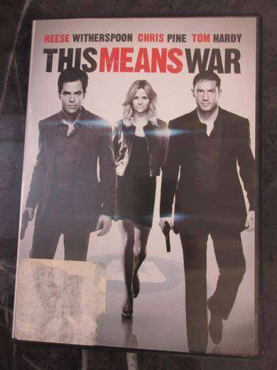 THIS MEANS WAR DVD Tom Hardy Reese Witherspoon Chris Pine [BBOX 8] Region 2