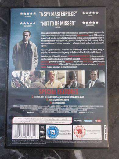 TINKER TAILOR SOLDIER SPY DVD Colin Firth Tom Hardy John Hurt [BBOX 6] Region 2