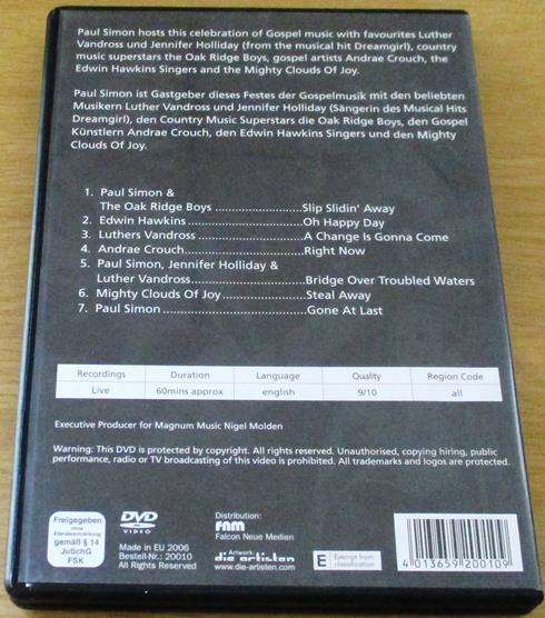 PAUL SIMON Live DVD