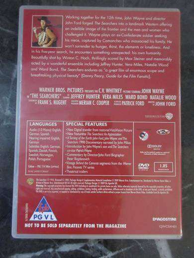 THE SEARCHERS DVD John Wayne [BBOX 6] Region 2
