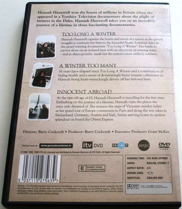 HANNAH HAUXWELL DVD [BBOX 3]