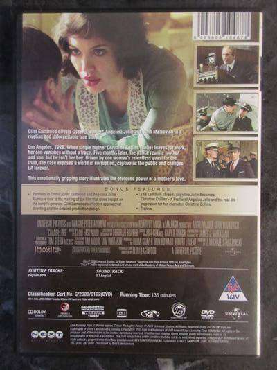 THE CHANGELING DVD Angelina Jolie John Malkovich [BBOX 5] Region 2