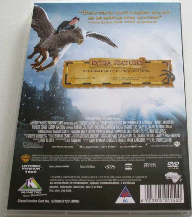 HARRY POTTER AND THE PRISONER OF AZKABAN DVD [BBOX 3]