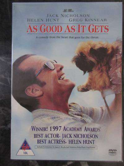 AS GOOD AS IT GETS DVD Jack Nicholson Helen Hunt [BBOX 6] Region 2