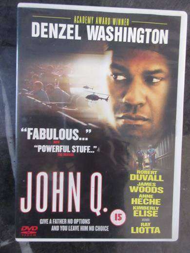 JOHN Q DVD Denzel Washington Robert Duvall Ray Liotta [BBOX 6] Region 2