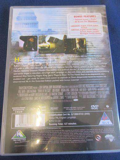 ENEMY OF THE STATE Extended Edition DVD Will Smith Gene Hackman [BBOX 7] Region 2
