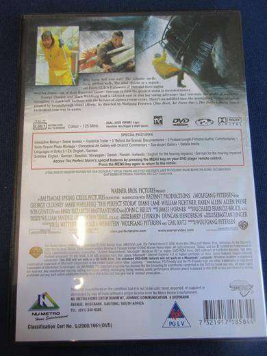 THE PERFECT STORM DVD  George Clooney Mark Wahlberg [BBOX 7] Region 2