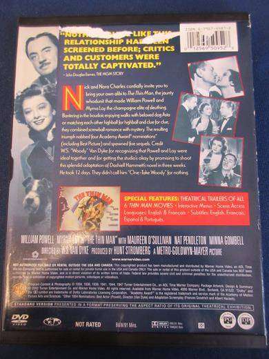 THE THIN LINE DVD William Powell [BBOX 7] Region 1