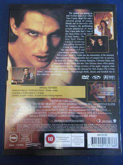 INTERVIEW WITH THE VAMPIRE DVD Brad Pitt  [DVD BBOX 11] Region 2