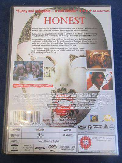 HONEST DVD a David A Stewart Film   [DVD BBOX 11] Region 2