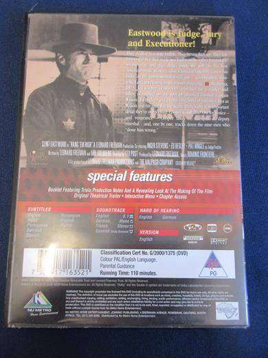 HANG EM HIGH Clint Eastwood [BBOX 10] Region 2
