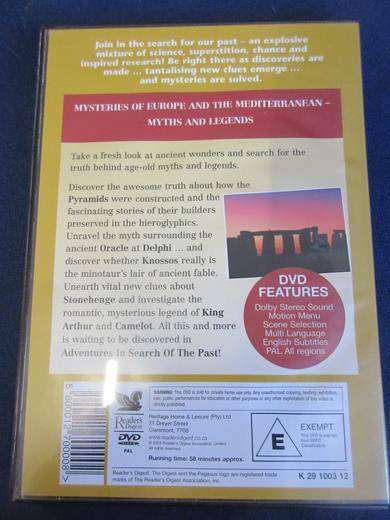 ADVENTURES IN SEARCH OF THE PAST Mysteries of Europe and the Mediterranean DVD [BBOX11]
