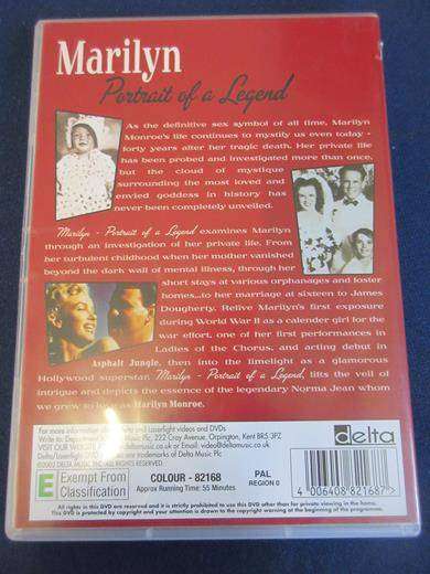 MARILYN PORTRAIT OF A LEGEND DVD [BBOX 10] Region 2