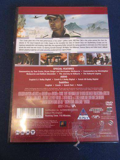 VALKYRIE DVD Tom Cruise [BBOX 10] Region 2