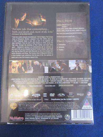 THE CURIOUS CASE OF BENJAMIN BUTTON 2xDVD [BBOX 10] Region 2