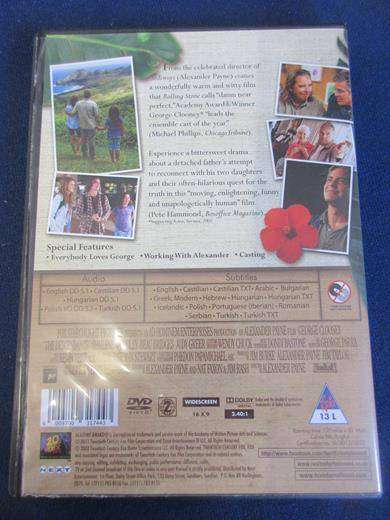 THE DESCENDANTS George Clooney DVD [BBOX 10] Region 2