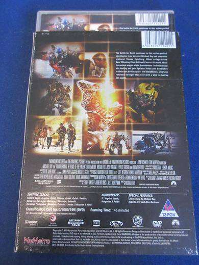 TRANSFORMERS Revenge of the Fallen DVD [BBOX 9] Region 2