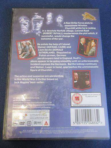 THE EAGLE HAS LANDED DVD Donald Sutherland Robert Duval [BBOX 9] Region 2