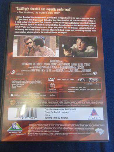 THE ENFORCER Clint Eastwood DVD [BBOX 10] Region 2