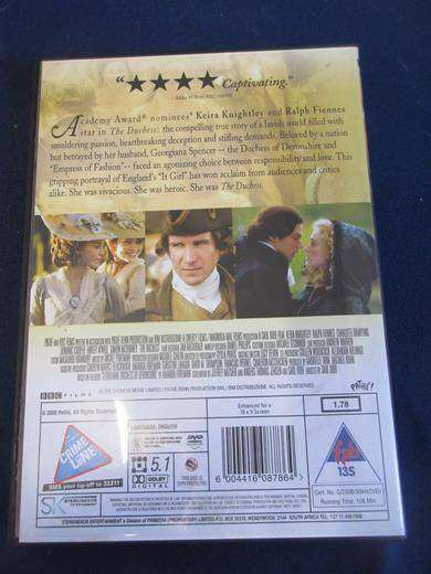 THE DUCHESS DVD  [BBOX 9] Region 2