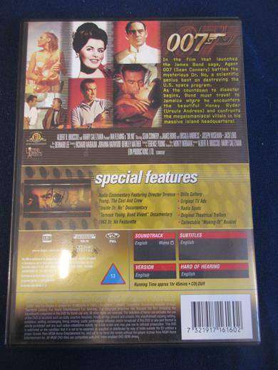 007 DR. NO Special Edition with booklet DVD [BBOX 8] Region 2