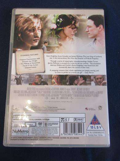 ATONEMENT DVD [BBOX 8] Region 2
