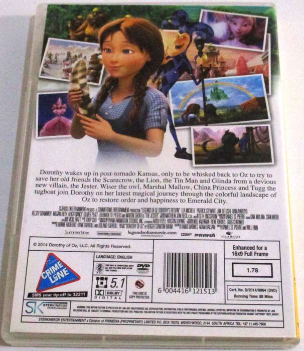LEGENDS OF OZ Dorothy Returns DVD [BBOX 1]