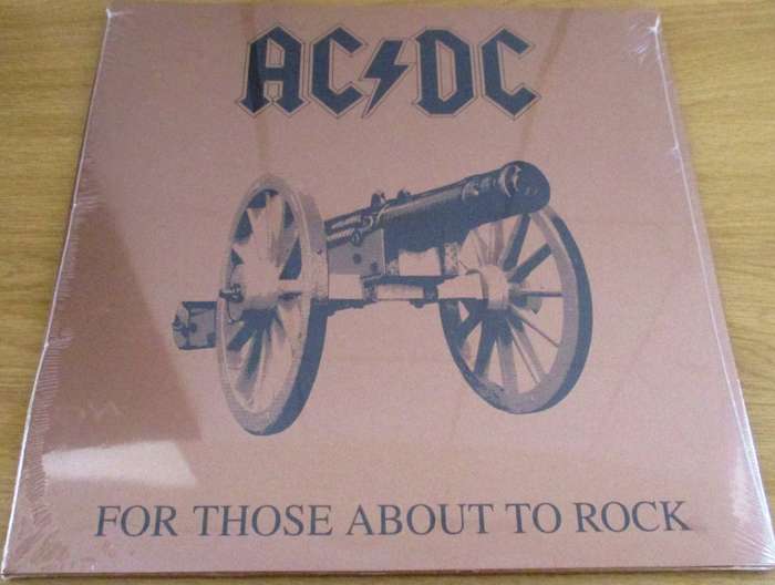 AC/DC For Those About To Rock (We Salute You) 2003 European Pressing VINYL LP Record
