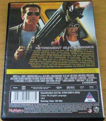 THE LAST STAND Schwarzenegger DVD  [BBOX 6]