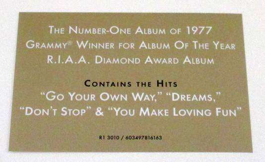 FLEETWOOD MAC Rumours LP VINYL Record