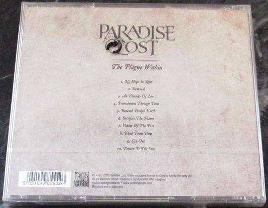PARADISE LOST The Plague Within CD