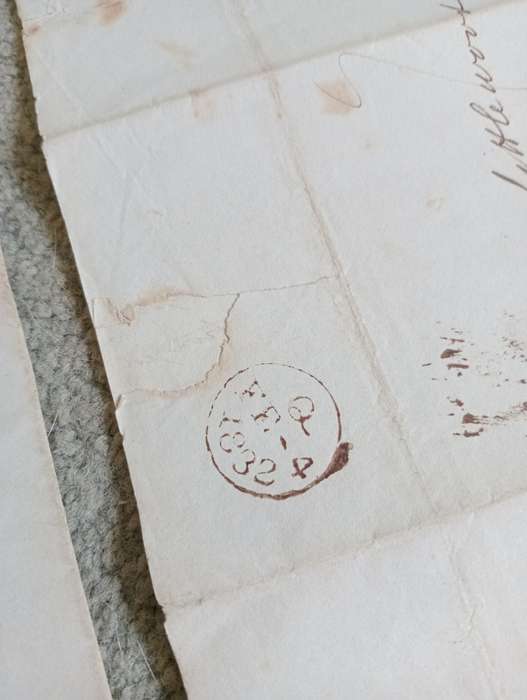 PRE-POST 1832 DOCUMENTS SEE DETAILS BELOW-NICE STRIKES !!!!