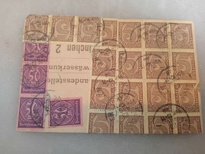 GERMAN WAR MAIL VERY SCARCE,MILITARY CIVIL,INFLATION.  SEE OTHER ON AUCTION !!!! SCARCE INFLATION !!
