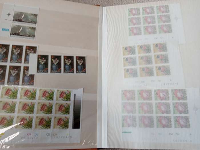 RSA-VERY USEFUL STOCK BOOK WITH MANY FULL SHEETS AND BLOCKS-HIGH VALUE LOT !!