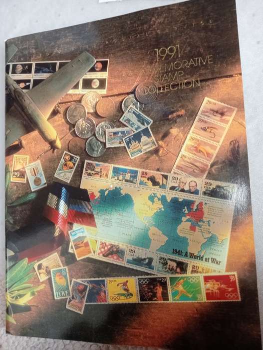 USA-1991 YEAR BOOK WITH MOST ISSUES INCLUDED-FULL SHEETS INCLUDED WHICH ARE SCARCE