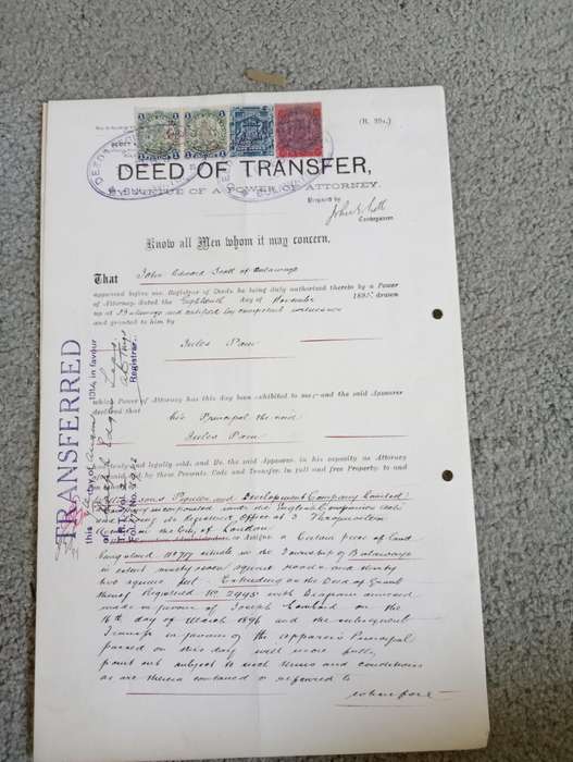 BSAC   SCARCE SUPERB AND CLEAN FOR THESES   REVENUE DOCUMENTS-NB SEE ALL BELOW !!
