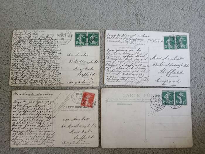 LOVELY EARLY 1900`S POSTCARDS-SEE BACKS BELOW-BUY NOW`S GET A FREE SIMILAR CARD !